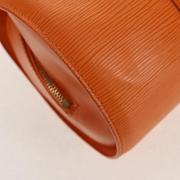 LOUIS VUITTON Epi Soufflot Hand Bag Orange Mandarin M5222H LV Auth 160837V